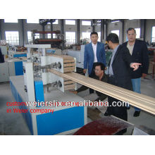 wood plastic composite wpc flooring machine